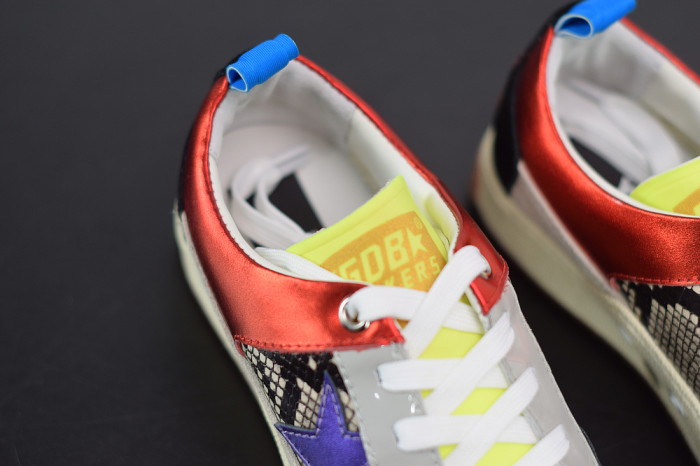 GGD Women’s fuchsia and leopard-print Yeah sneakers