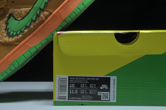 Grateful Dead x Nike SB Dunk Low “Orange Bear” CJ5378-800